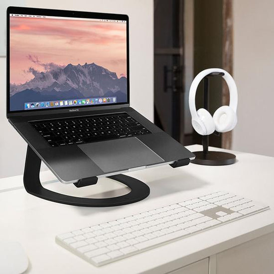 Curve for MacBook by Twelve South - Elevated desktop stand for MacBook and laptop